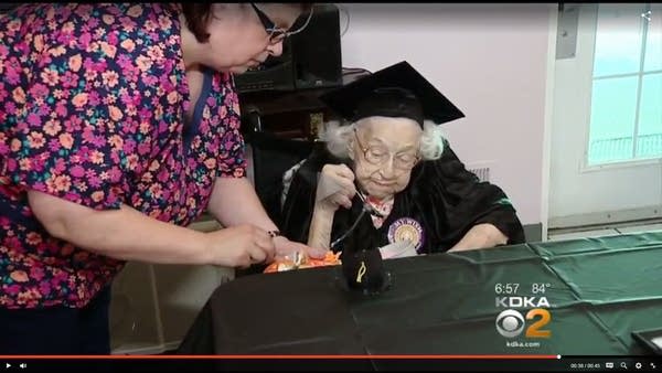 No diploma? No problem anymore for a 105-year-old dropout