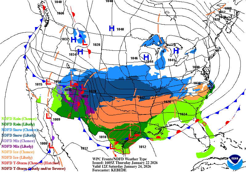 Surface analysis for Saturday