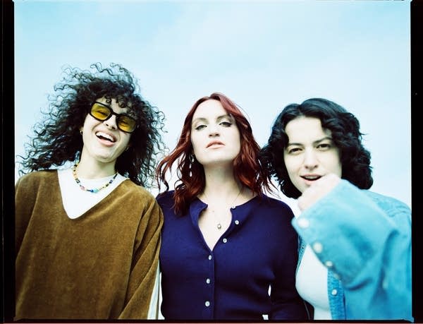 Los Angeles rock band MUNA, consisting of Katie Gavin, Josette Maskin, and Naomi McPherson.