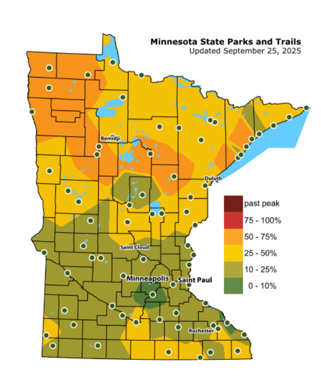 Ideal weekend weather to explore Minnesota's fall colors