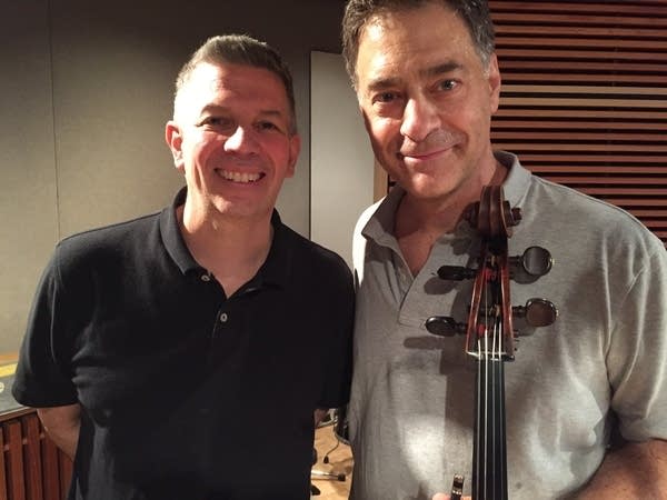 Poster Steve Staruch and Minnesota Orchestra cellist Tony Ross