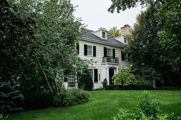 The house owned by Garrison Keillor sits for sale.