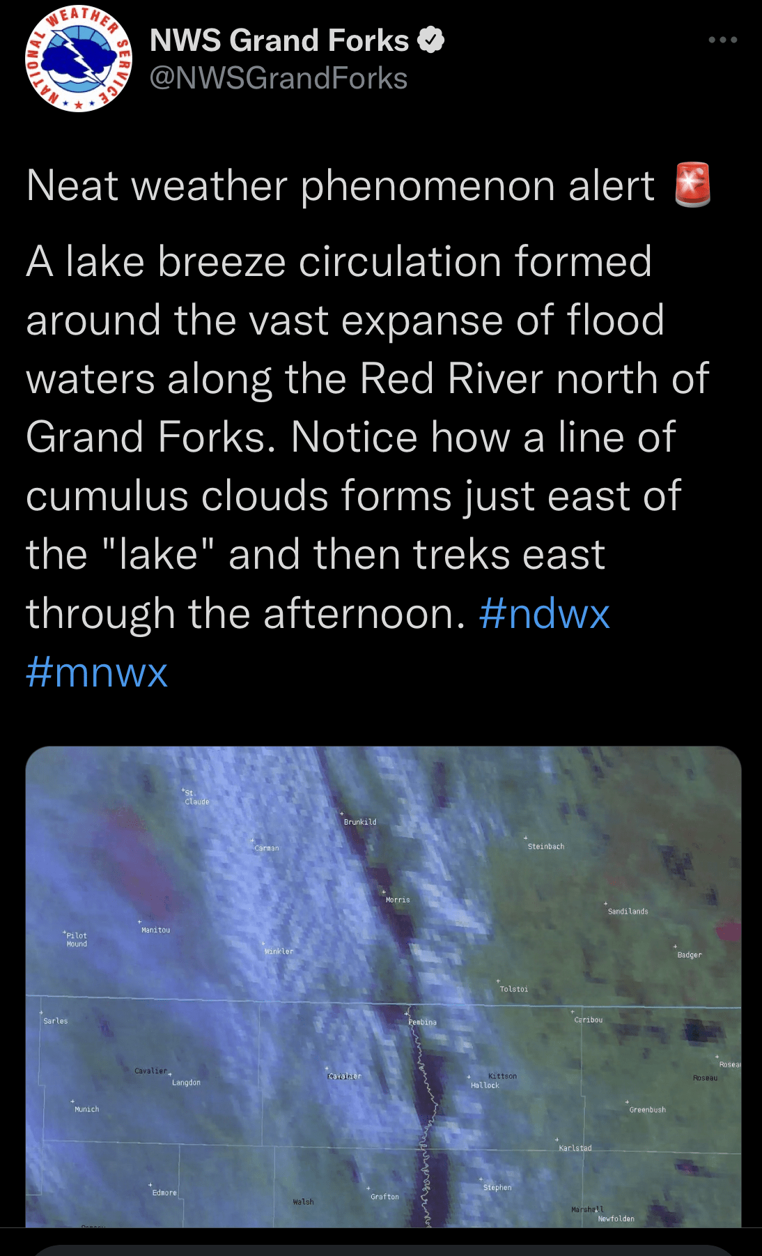NWS TWEET