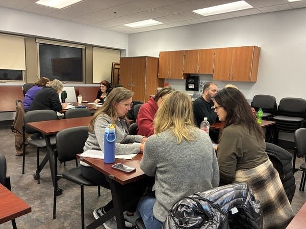 Hawk Horvath breaks the class into groups to discuss the history of nearby haunted sites. Students discuss how they'd prepare for a paranormal investigation at that location, including what sorts of "trigger objects" they'd bring.
