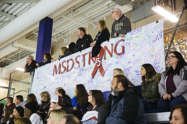 Stoneman Douglas fans watch the team play. 