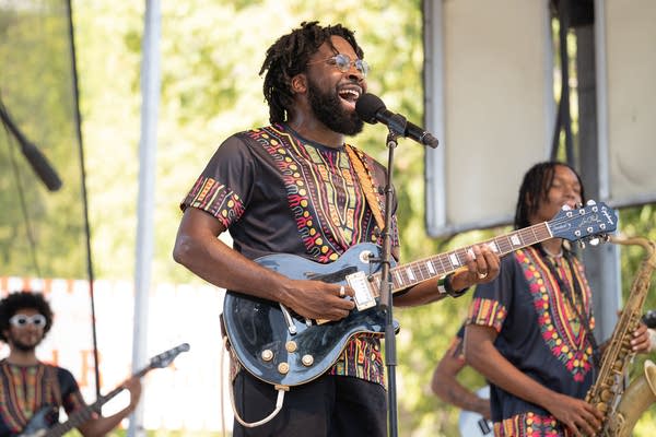 Obi Original and the Black Atlantics performing on the Dan Patch Park Stage at the Minnesota State Fair on Friday, Sept. 4, 2026.