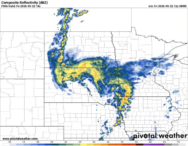 Forecast precipitation Friday 1 p.m. to Saturday 7 a.m.