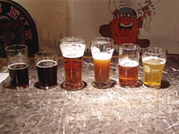 Samples of beers