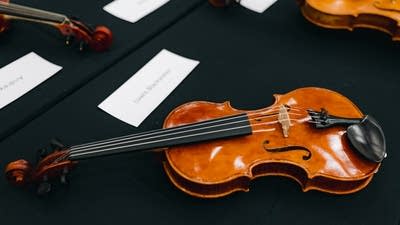 Violin on a table