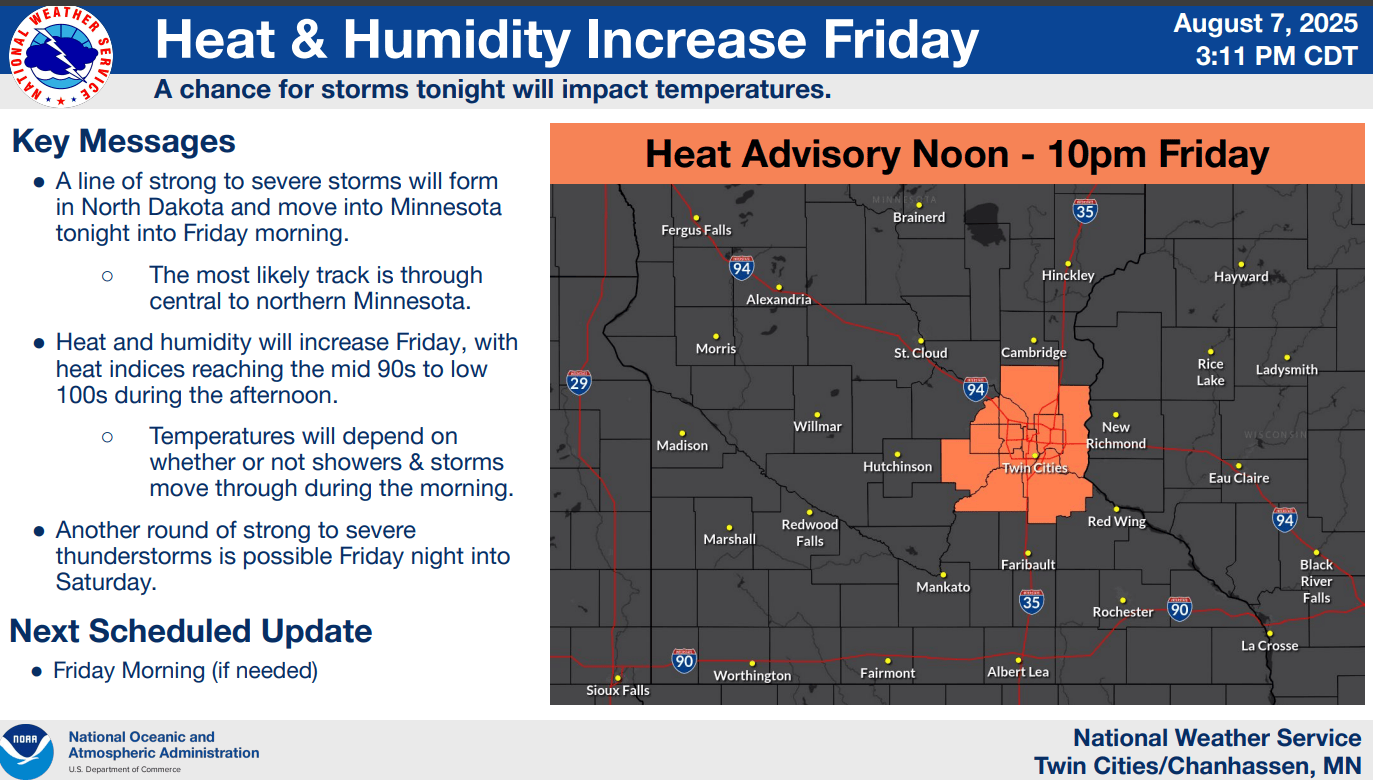 Steamy: Heat advisories and spotty storm chances ahead