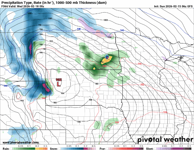 Forecast precipitation Tuesday 6 p.m. to Thursday 6 a.m.