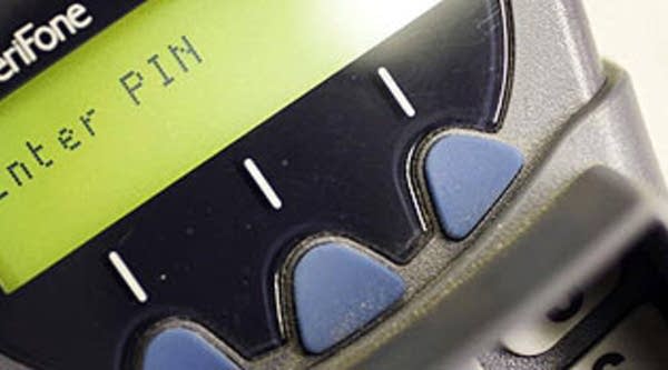 A chip and pin debit console.