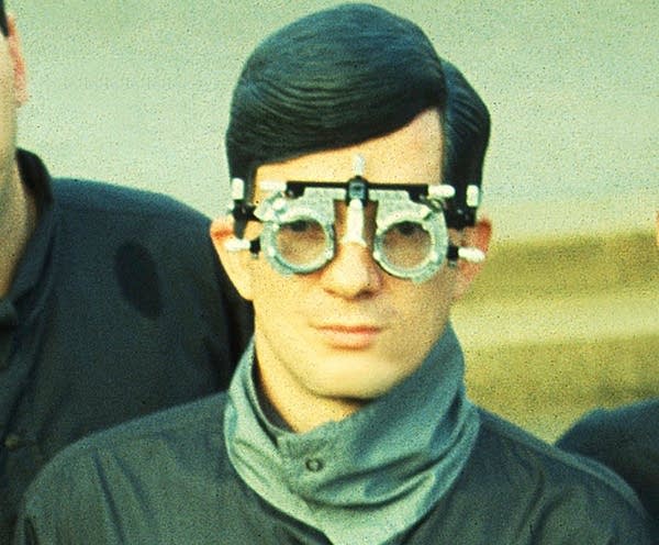 Mark Mothersbaugh of Devo, photographed Oct. 16, 1981, at the University of Illinois-Chicago.