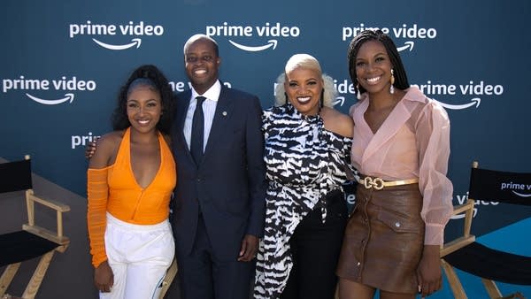 Howard University has made several moves in recent years to try to make Hollywood more diverse. In 2019, it launched a partnership with Amazon Studios. Pictured: Howard President (second from left) and Amazon Studio's Global Head of Diversity, Equity and Inclusion Latasha Gillespie (second from right).