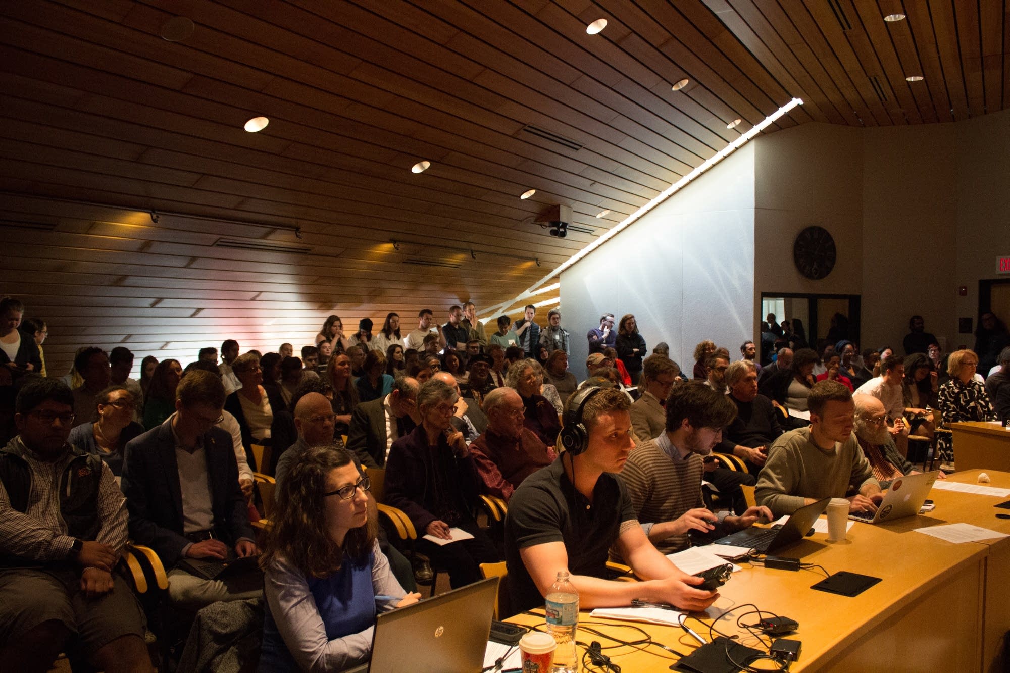 A crowd packed the Board of Regents meeting