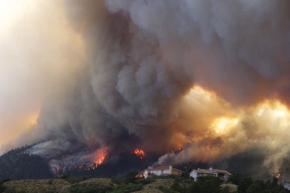 Fire from the Waldo Canyon wildfire