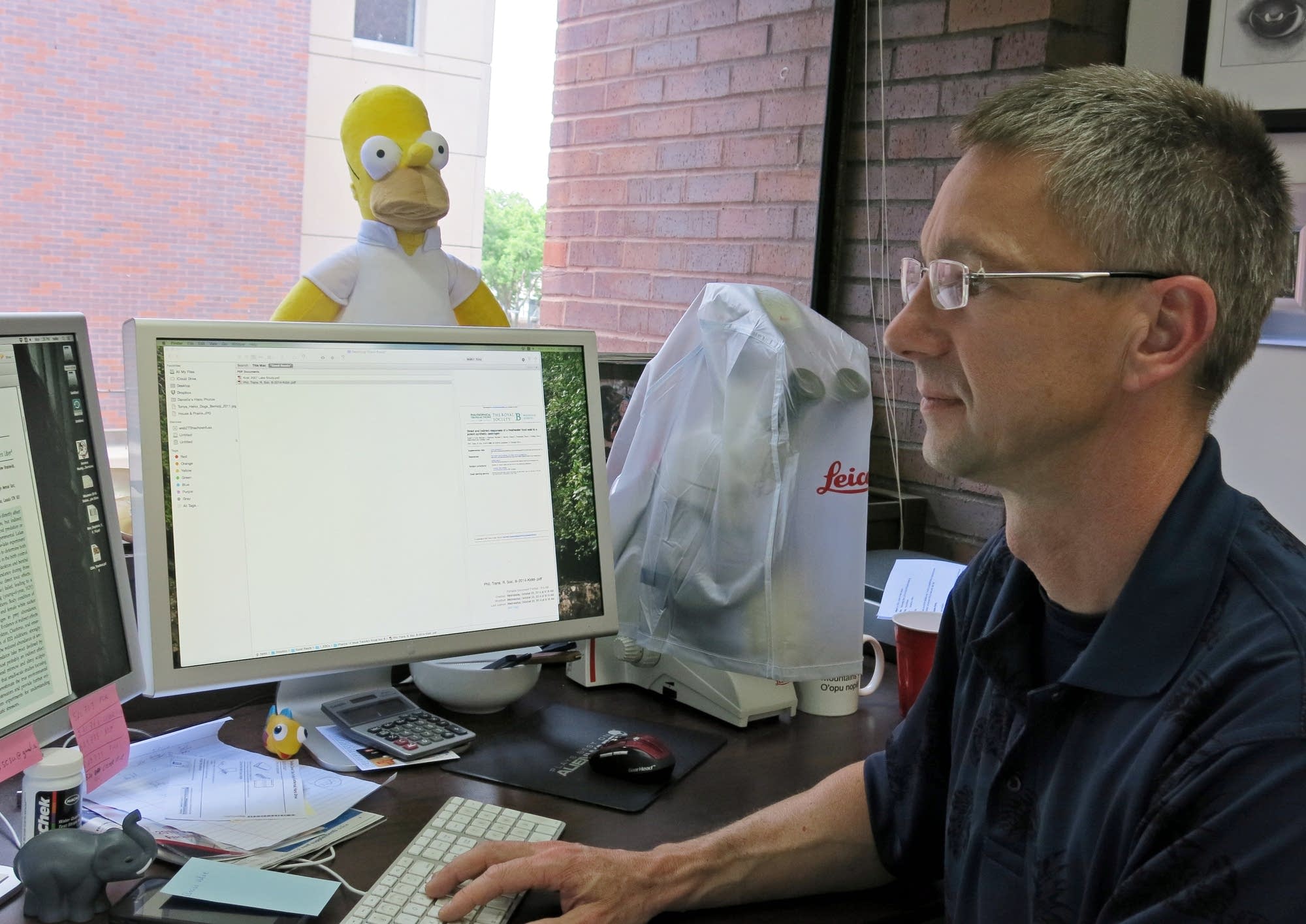 Professor Heiko Schoenfuss at St. Cloud State.