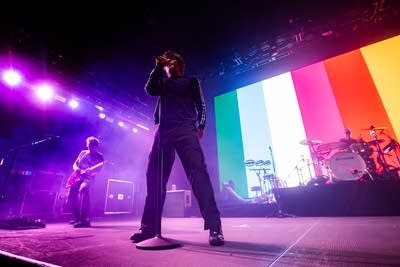 Turnstile performing on stage