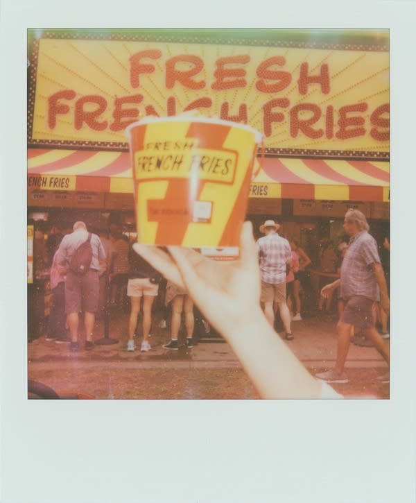 french fries polaroid