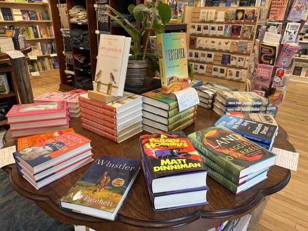 display of books at Big Hill Books in Minneapolis