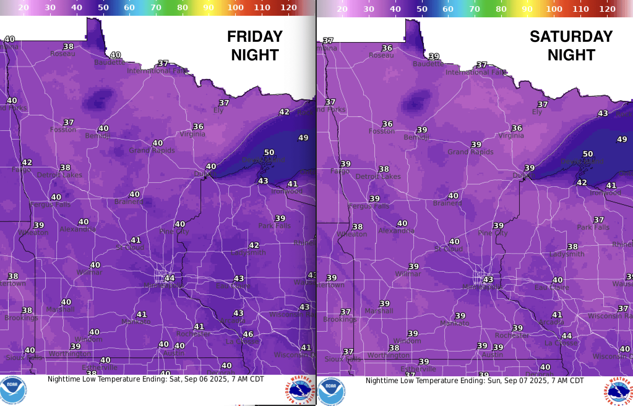 wknd lows