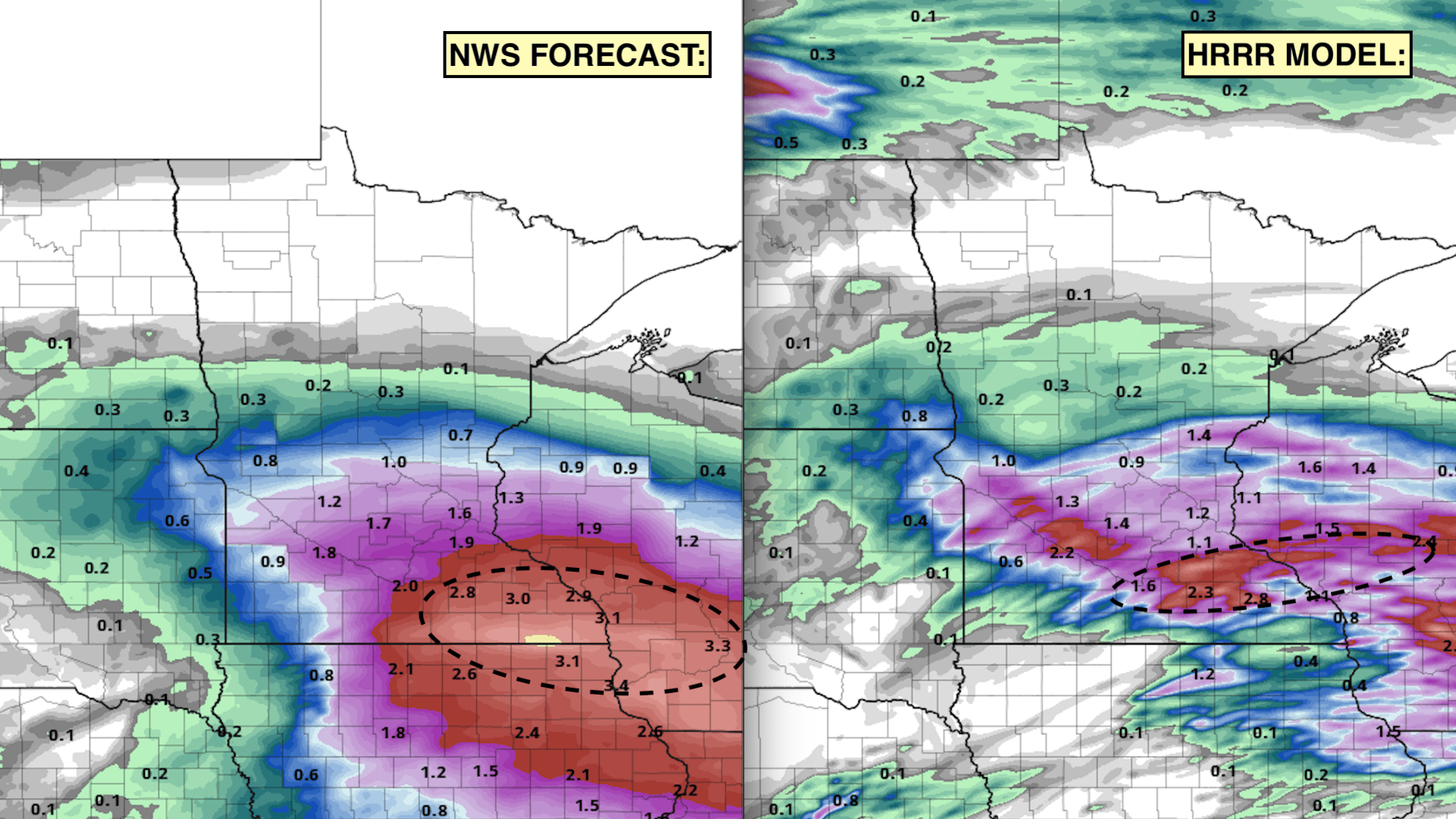 nws vs hrrr