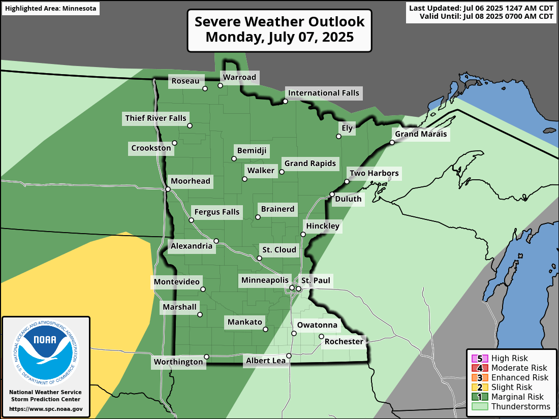 Severe weather threat for Monday