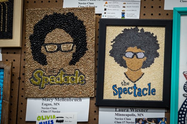Crop artwork at the state fair