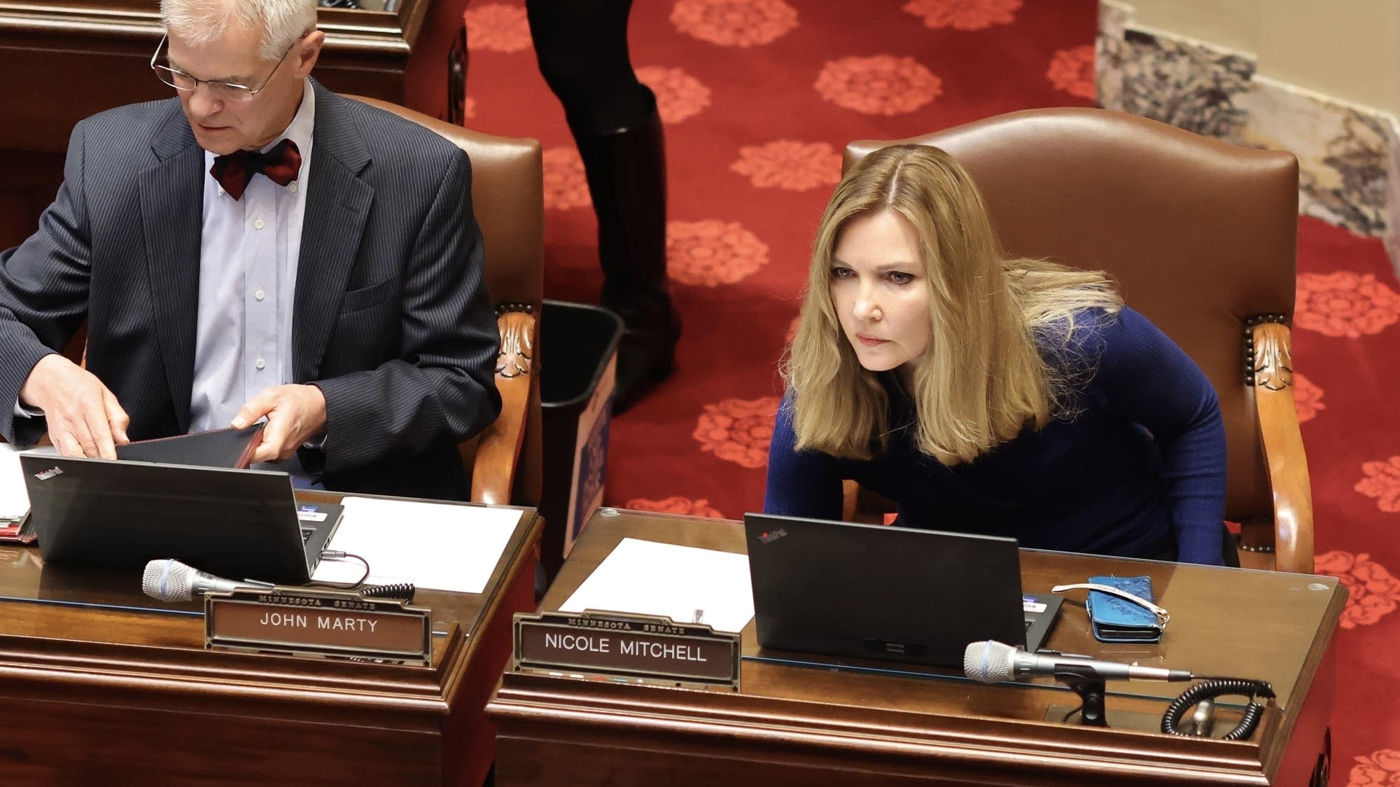 Sen. Mitchell returns to Capitol with her arrest looming over final weeks of session - Vimarsana News