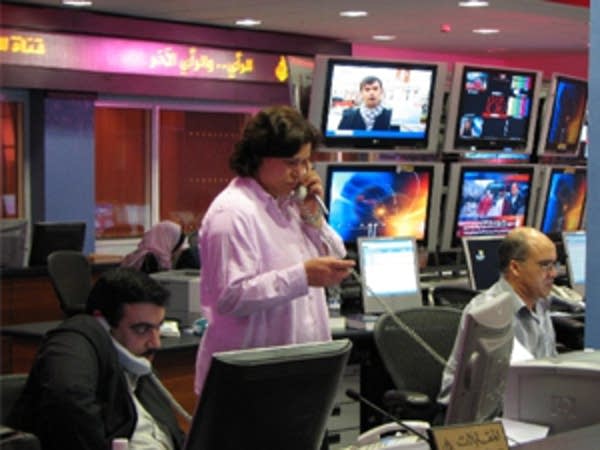 Al Jazeera newsroom