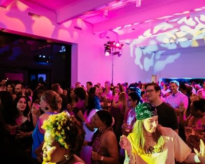 people enjoying live music at the walker art center