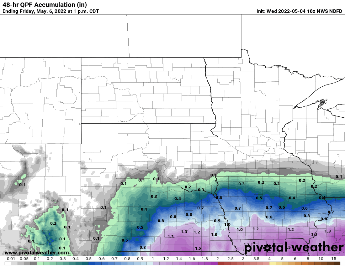 48 hr QPF