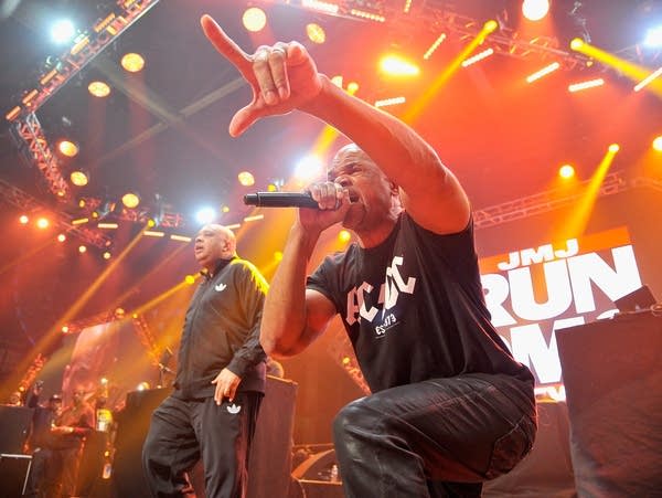 Joseph 'Run' Simmons and Darryl 'D.M.C.' McDaniels of Run-D.M.C. perform in February 2016