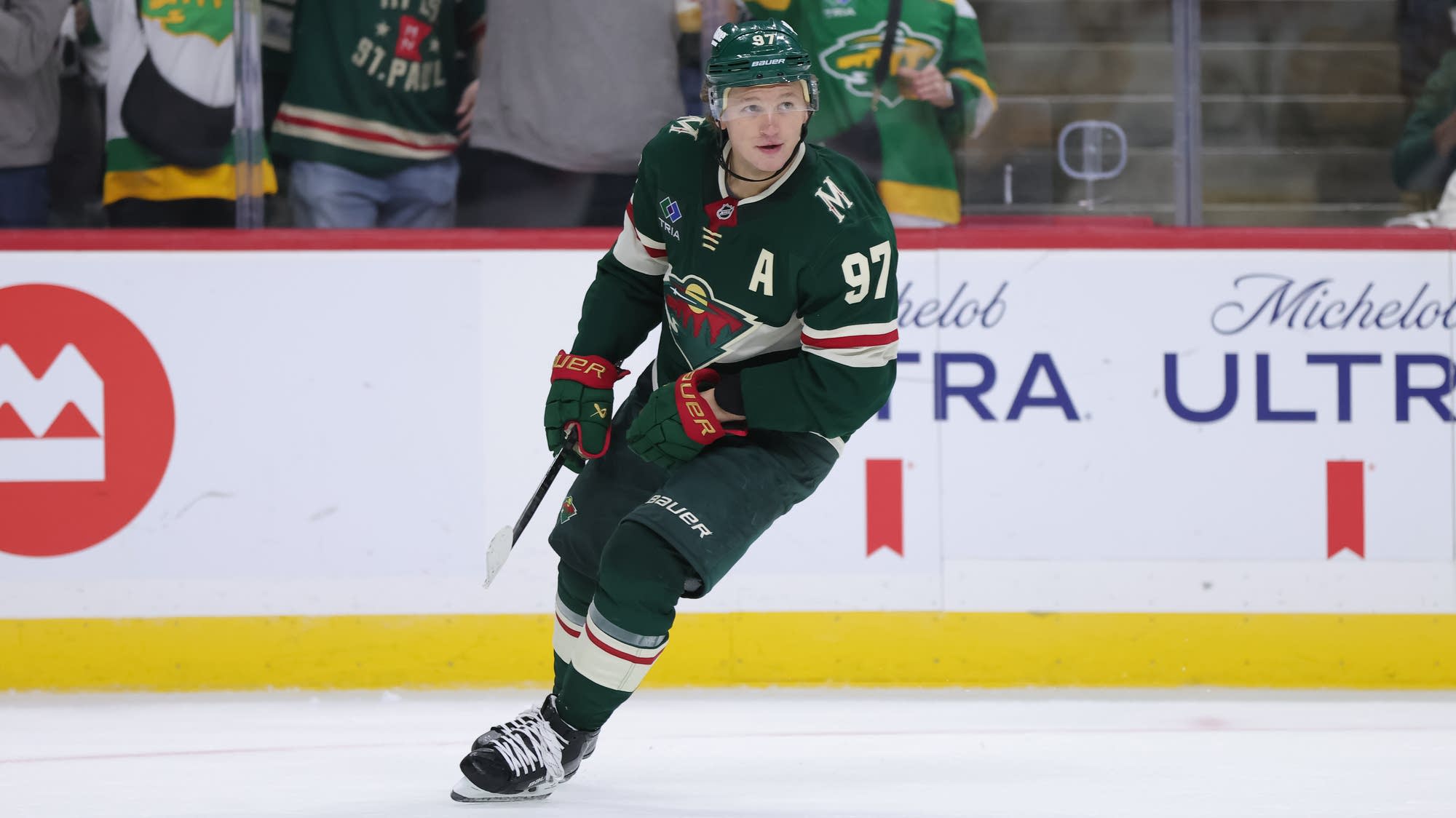 Kaprizov scores twice as the Wild beat the Bruins 4-1