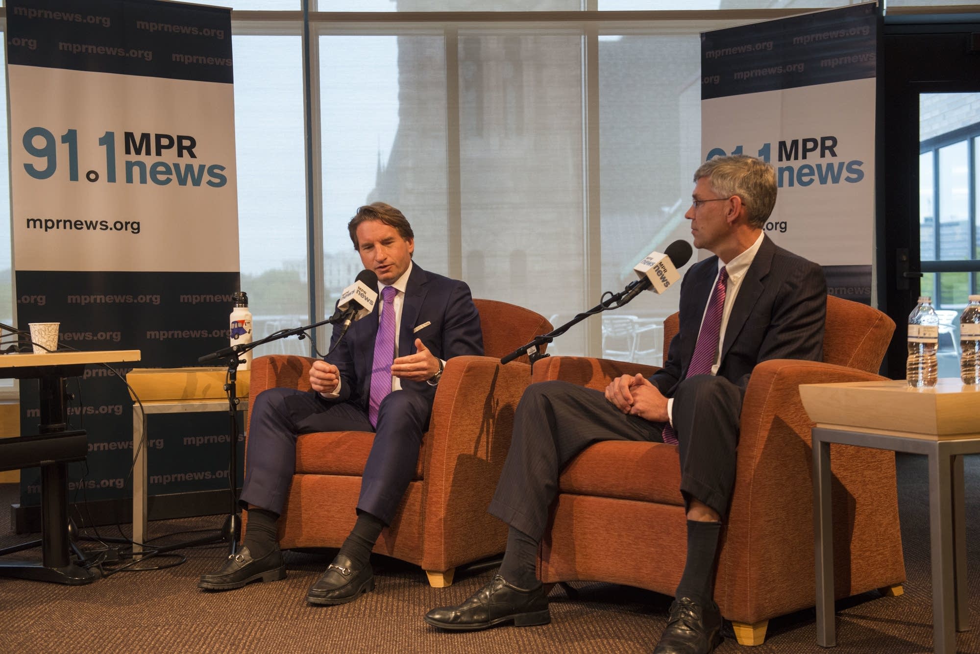 Erik Paulsen and Dean Phillips debate hosted at UBS Forum at MPR, Oct. 5.