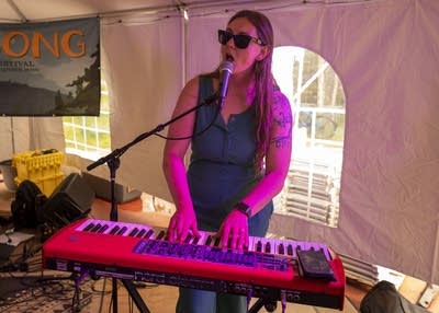 the twins of franklin performing on stage