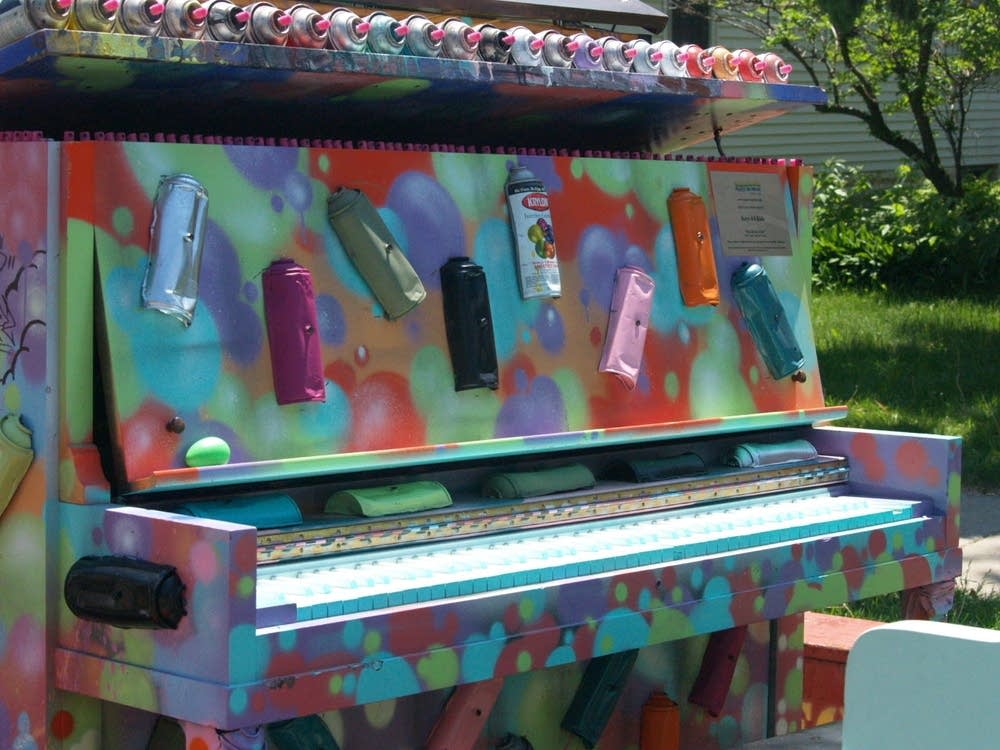 Decorated piano