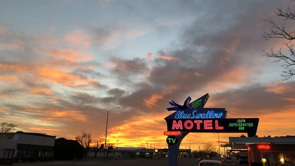 This year, business has been "absolutely gangbusters" as travelers celebrate the Route 66 centennial, said Dawn Federico, live-in owner of the Blue Swallow Motel. 