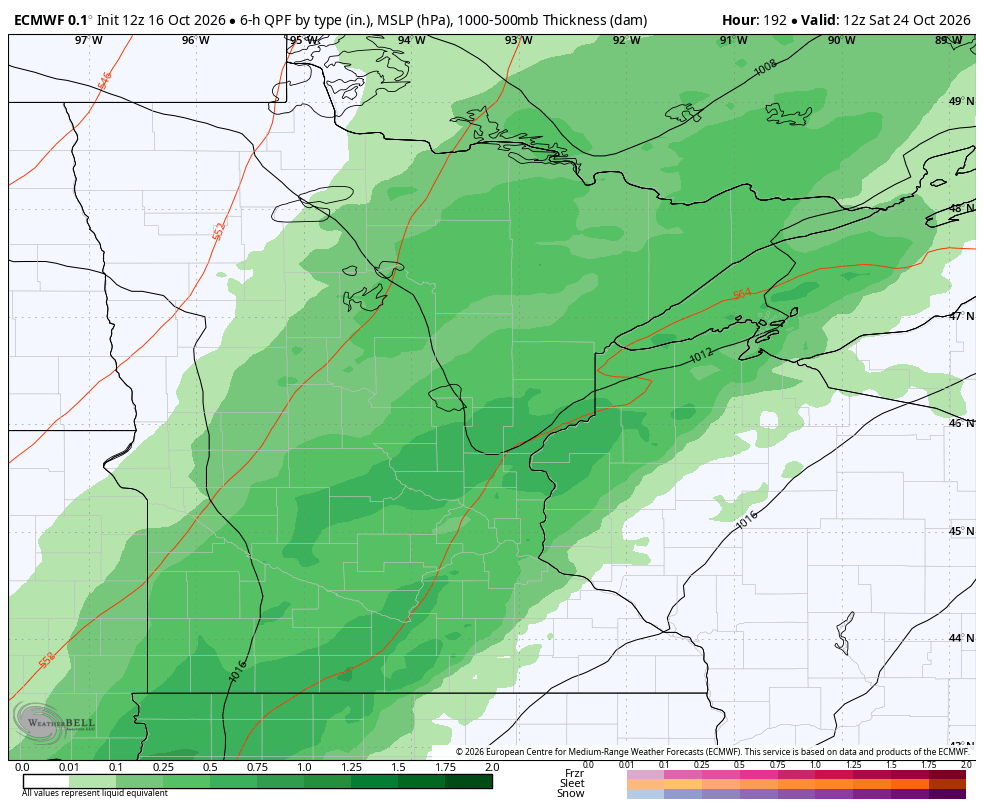 Rain for next Saturday