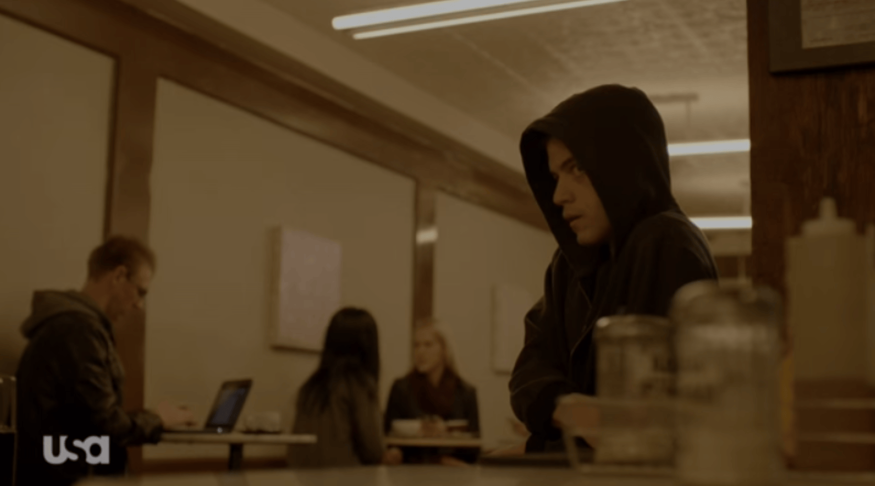 Rami Malek as Elliot Alderson in the critically acclaimed series "Mr. Robot." 