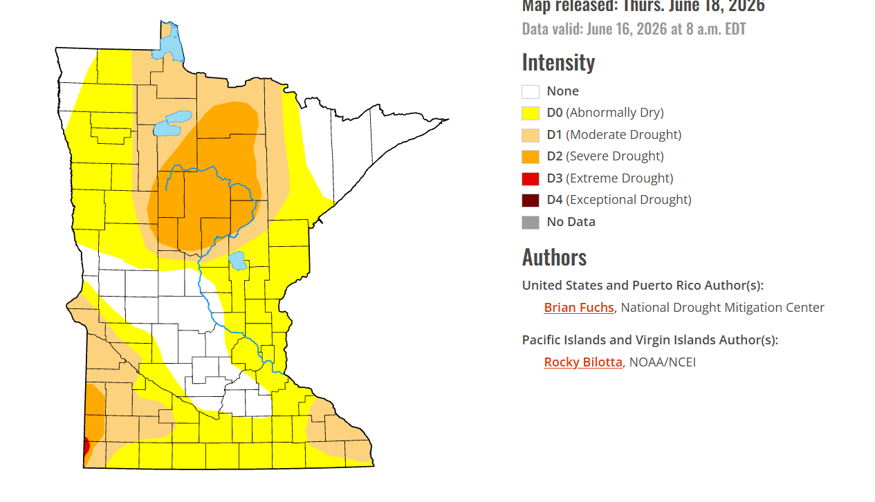 Drought monitor June 18