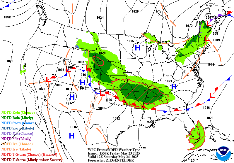 Surface analysis for Saturday