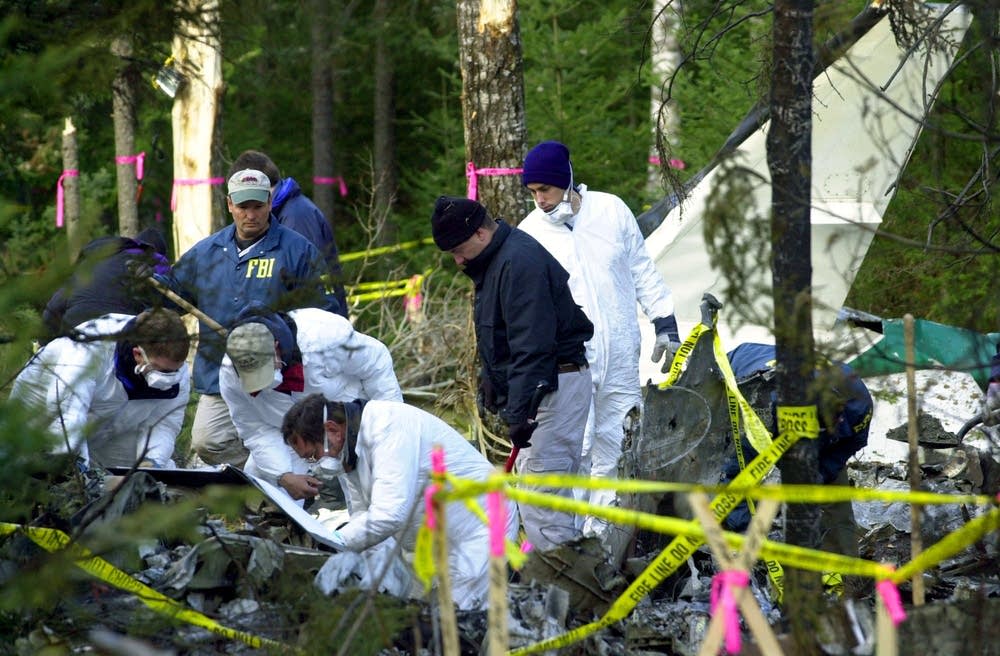 Wellstone plane crash scene