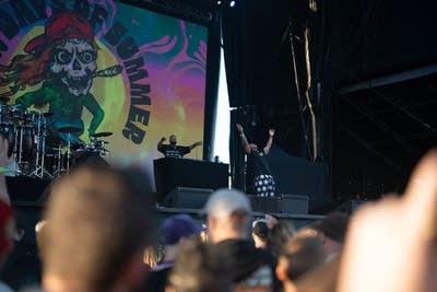 Lupe Fiasco performing on stage