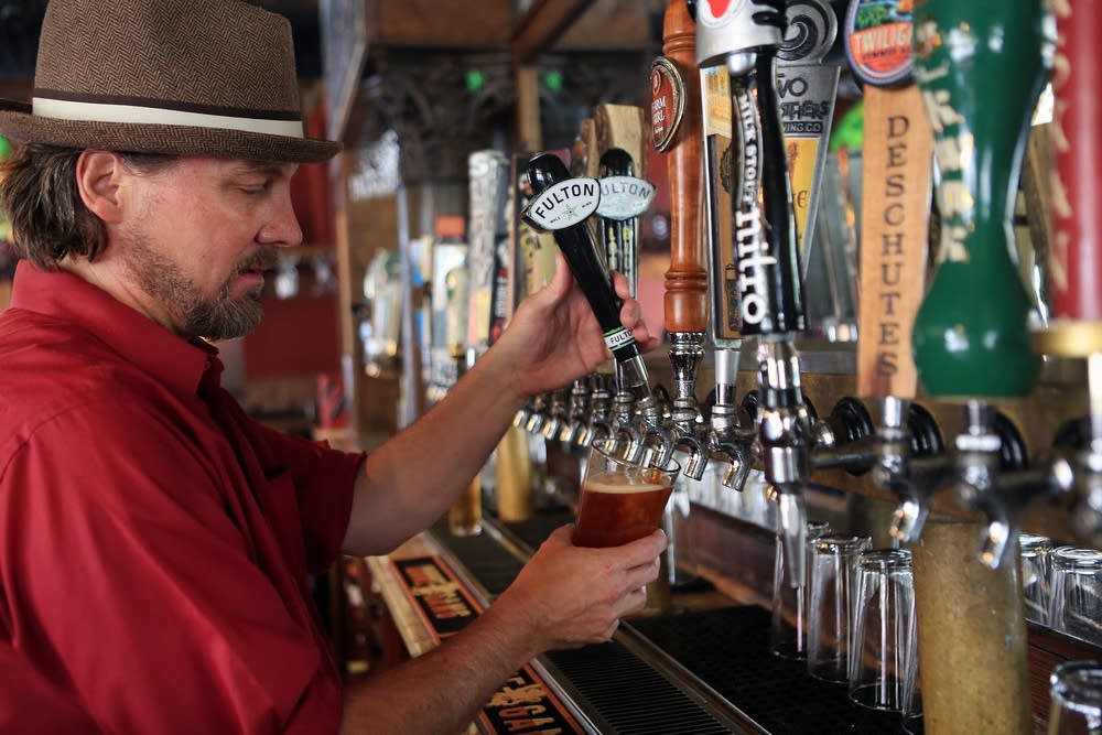 Appetites Mapping Restaurants Along The Green Line Mpr News Dave Wiegardt Bartender At Republic Pours From One Of 58 Beers On Tap The Seven Corners Location In Minneapolis Minn Friday July 18 2018