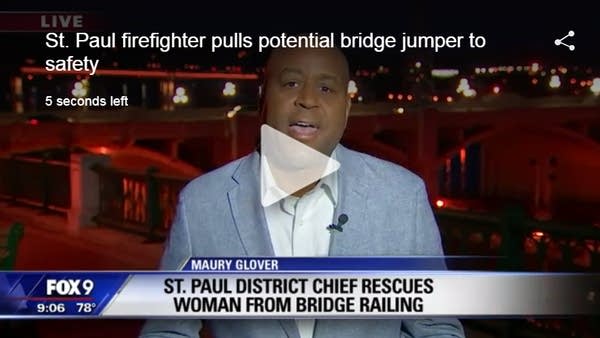 What led a woman to consider jumping off a St. Paul bridge?