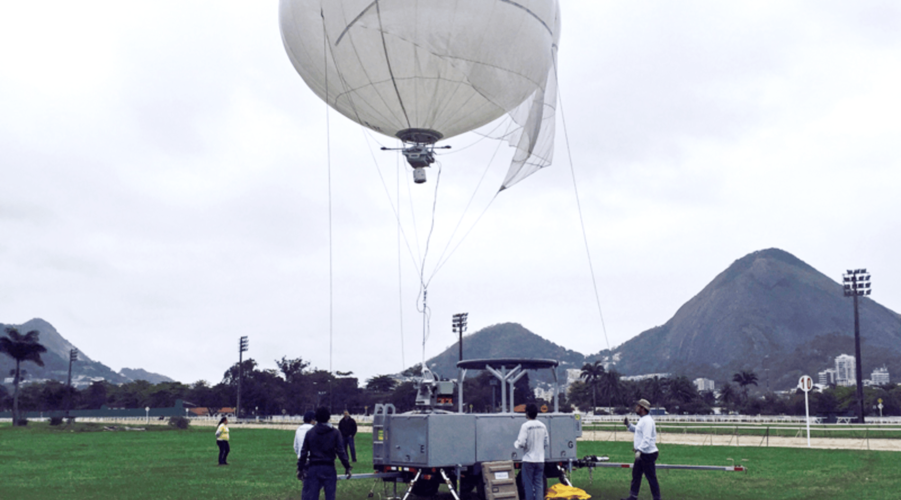 An $8 million balloon is the highlight of Olympics security