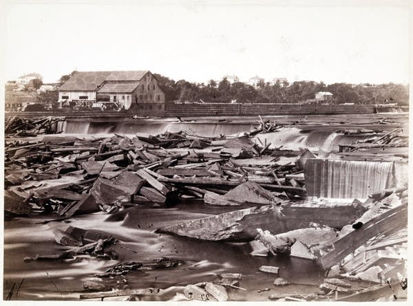 St. Anthony Falls around 1860