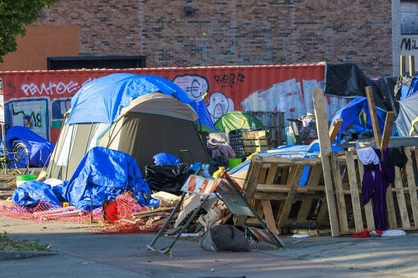 encampment gunfire