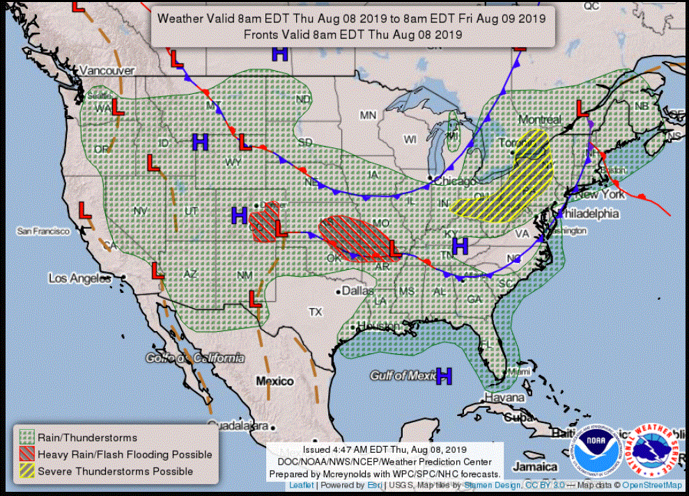 Lovely Thursday and Friday; storms likely Saturday
